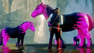 Arthur Tames a Stunning Black and Magenta Horse at Brandywine Drop Rare Horse Location Guide [upl. by Ecneps]