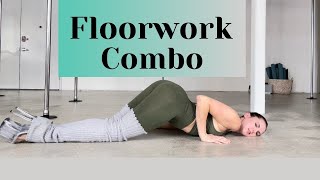 FLOORWORK COMBO FOR BEGINNERS  Floorwork For Pole Dance Tutorial [upl. by Reynard]