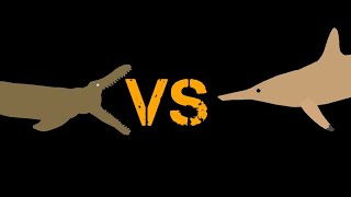 ESF  season 5  mosasaur vs temnodontosaurus [upl. by Feodora]