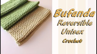 Bufanda Reversible a Crochet [upl. by Lyon331]