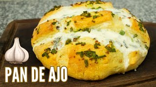 PAN CASERO DE AJO 🥖 Fácil Riquísimo y Esponjoso [upl. by Ahtnicaj]