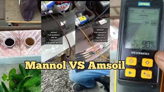 Amsoil Full VS Mannol Full Prueba de calidad de vida útil ambos con 7500 km y 34 meses y 1 año [upl. by Terina]