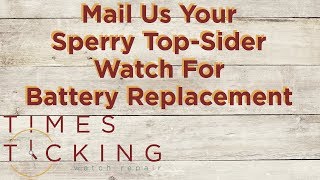 Sperry TopSider Watch Battery Replacement [upl. by Norita432]