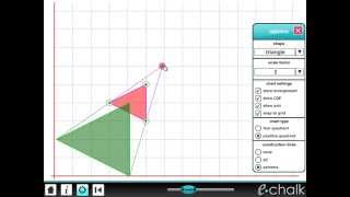 Enlargements teaching transformations with eChalk [upl. by Nosaj]