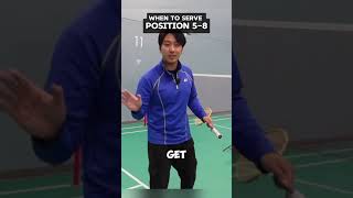 Key zones for a badminton serve badminton aylexbadmintonacademy badmintonplayer [upl. by Lokin]