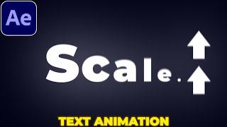 Scale Text Animation in After Effects  Text Animation Tutorial [upl. by Pickering]