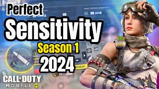 Ultimate Zero Recoil Sensitivity Settings Call Of Duty Mobile For New Season 1 Battle Royale and MP [upl. by Eatnad]