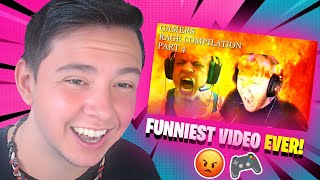 BEST GAMERS RAGE COMPILATION EVER 🤣🤣 [upl. by Aerdnaid230]