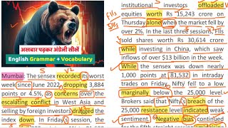 English Reading Practice  Learn English Newspaper Reading  Learn English Grammar and Vocab [upl. by Emmie]