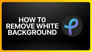 How To Remove White Background In Pixlr Tutorial [upl. by Naxela]