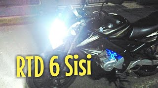 pasang led RTD 6 sisi AC DC di vixionreview cahaya dan cara pasang [upl. by Eatnoed916]