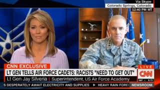 CNN Brooke Baldwin Interview with Lt Gen Air Force who told Cadets Racists need to get out [upl. by Kimbra573]