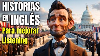 Abraham Lincoln en 5 Minutos  Historias Cortas para Aprender INGLÉS✔️ [upl. by Nnahtebazile]