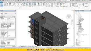 How to add multiple floor with railings in Revit  Lec 7 [upl. by Clava]