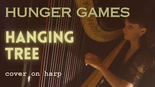 The Hanging Tree The Hunger Games  cover on harp  Joanna Kamińska [upl. by Katine817]