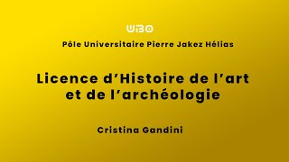 Licence dHistoire de lart et de larchéologie [upl. by Eecal]