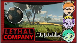 Explorando o mod Aquatis a lua da ilha deserta  Lethal Company [upl. by Leveridge297]