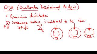 Quadratic Discriminant Analysis [upl. by Gardell519]