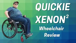 QUICKIE XENON 2 LIGHTWEIGHT FOLDING MANUAL WHEELCHAIR REVIEW [upl. by Allmon]