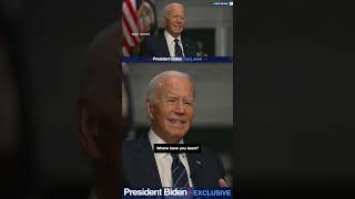 Biden responds to NBC question on debating Trump again [upl. by Vezza]