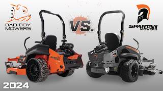 Bad Boy Rebel Vs Spartan RTHD  Commercial Zero Turn Mower Comparison Video 2024 [upl. by Bouton722]