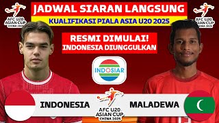 Jadwal Kualifikasi Piala Asia U20  Indonesia vs Maladewa  Jadwal Timnas Indonesia Live Indosiar [upl. by Rachele859]