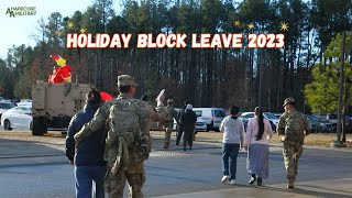 US Army Combined Arms Support Command CASCOM Holiday Block Leave 2023 [upl. by Mylor954]