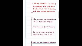 WHAT IS A DIPLOMATIC PASSPORT DIFFERENT TYPES OF PASSPORTS IN INDIA upscprelims constitution [upl. by Eseneg]