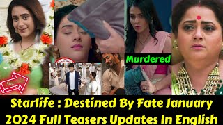 Starlife Destined By Fate January 2024 Full Teasers In English Rashmi attempts to kill Sayuri [upl. by Niahs]