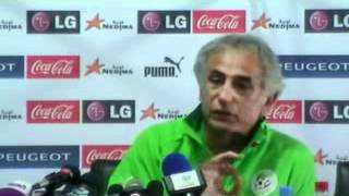 Vahid Halilhodzic  Blida  24 mai 2012 [upl. by Sabec]