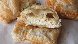 How To Make Puff Pastry Snacks With Feta Cheese And Cream Cheese  By One Kitchen Episode 237 [upl. by Anyt69]