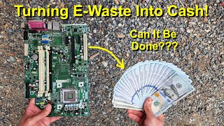 Turning EWaste Into Cash Smelting Gold amp Silver From Circuit Boards [upl. by Ailemor]