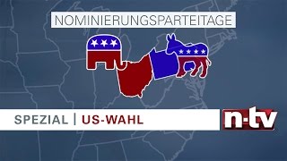 Der USWahlkampf bei ntv So funktionieren die Vorwahlen zum Präsidenten [upl. by Aihsinyt212]