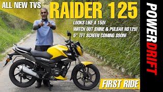 TVS Raider 125  First Ride Review  PowerDrift [upl. by Aurelie]