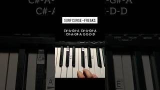 Surf Curse  Freaks piano tutorial shorts surfcurse freaks pianolessons [upl. by Ula]