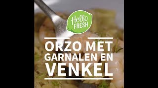 Orzo met garnalen en venkel [upl. by Binnings]