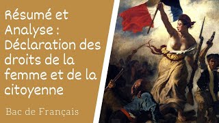 Olympe de Gouges La déclaration des droits de la femme et de la citoyenne  FICHE DE LECTURE [upl. by Nari220]