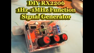 DIY 1HZ1MHz function signal generator RX2206 [upl. by Snodgrass572]