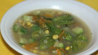 SOPA DE FLOR DE CALABAZA [upl. by Leiba]