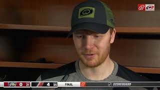 Frederik Andersen PostGame Interview  Florida Panthers vs Carolina Hurricanes [upl. by Busby]