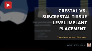 Crestal Vs Supracrestal position Tissue Level implants [upl. by Lisk410]