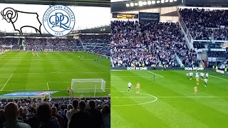 Derby 20 QPR Mad scenes as 2 second half quickfire goals seal the victory for Derby Match Vlog [upl. by Heilman]