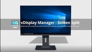 ViewSonic vDisplay Manager Screen Split [upl. by Standice]