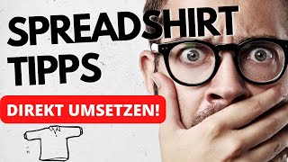 Spreadshirt Tipps  Nischen Finden amp Geld verdienen EINFACH [upl. by Dot675]