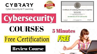 Cybrary Certification Courses  Cyber Security Free Course  Free Certification [upl. by Cartie]