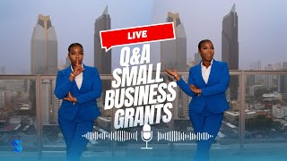 How to get grants for small businesses  GRANT LIVE QampA [upl. by Inalem]