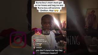 📍Speed Darlington says Burna Boy must pay him N12 million and his mum beg him [upl. by North413]