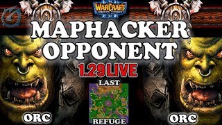 Grubby  Warcraft 3 TFT  129 LIVE  ORC v ORC on Last Refuge  Maphacker Opponent [upl. by Schnurr]