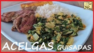 ACELGAS GUISADAS EN LECHE  RECETAS COLOMBIANAS [upl. by Auqinihs950]