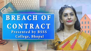 Subject  Business Law Topic  Breach of Contract [upl. by Cyma]